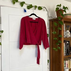 Bella Dahl v-neck wrap tie top